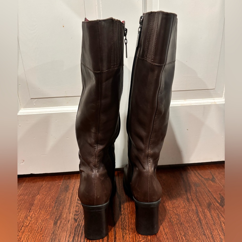 Tommy Hilfiger brown heeled boots - Picture 7 of 9